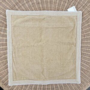 NEW Serena & Lily Linen Chenille Pillow Cover (22” SQ)-Wheat Brown